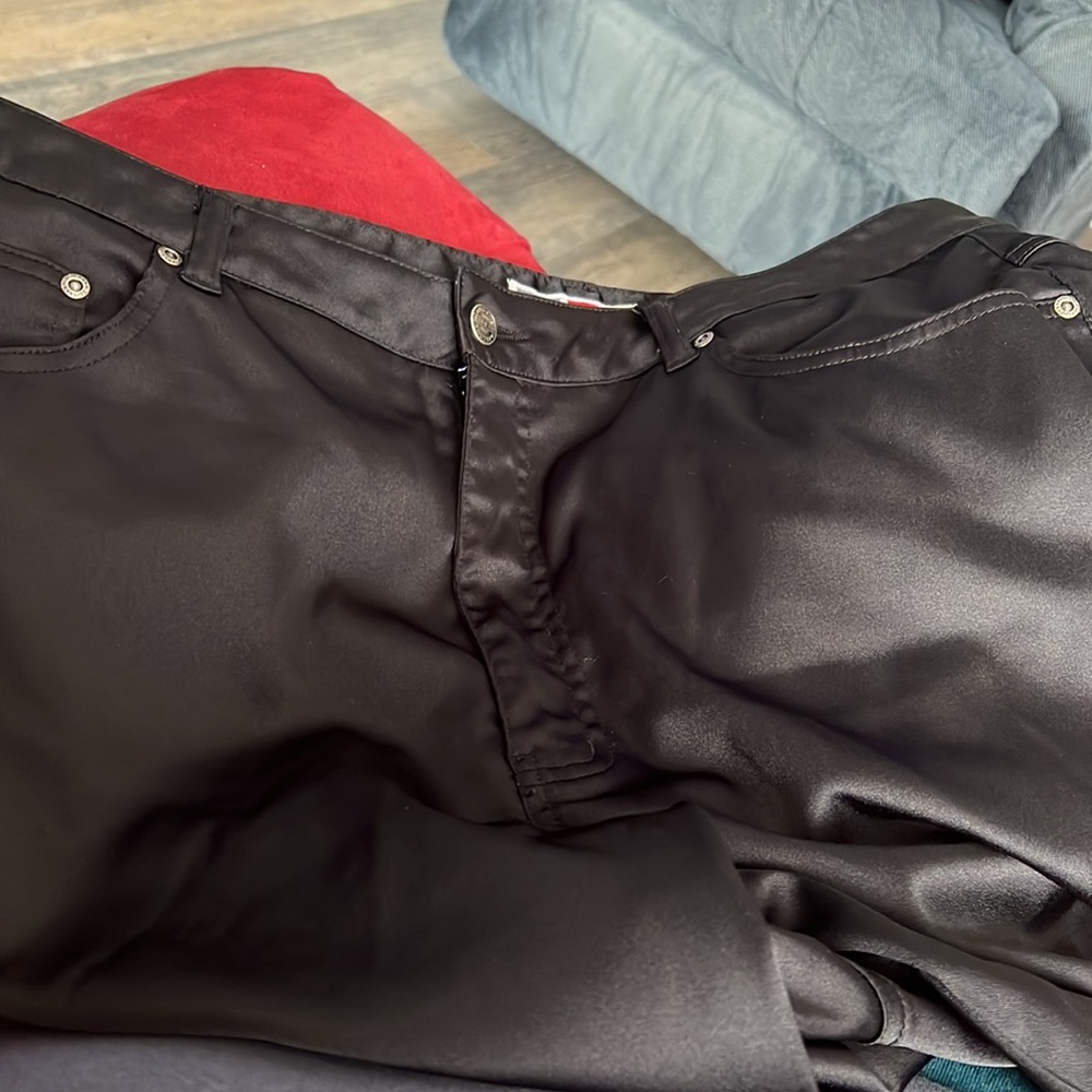 Arizona Jeans 21 Plus Size Junior Black Trousers 97% Polyester 3% Spandex